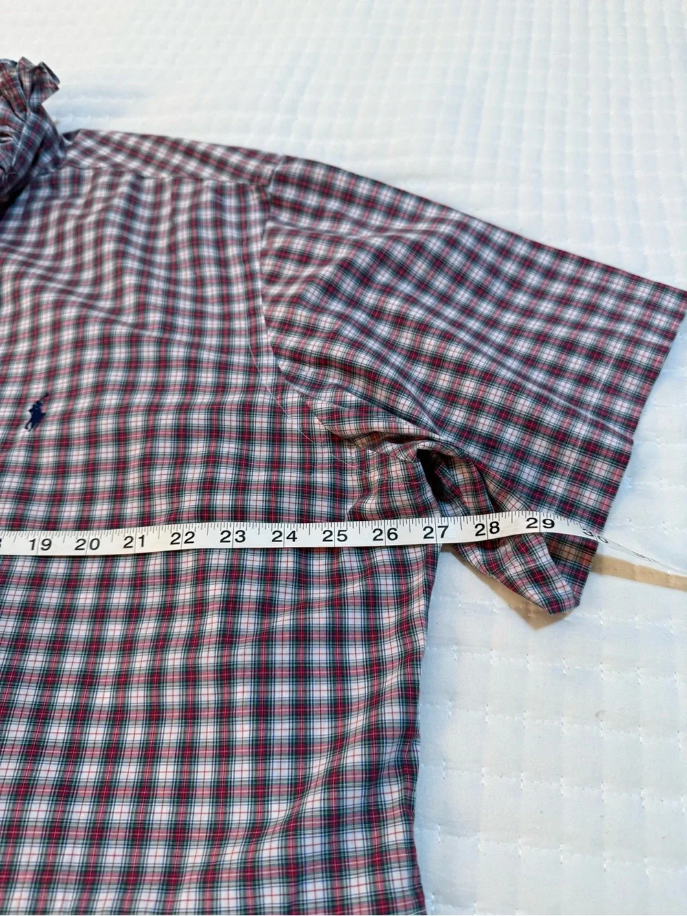 Polo by Ralph Lauren Pink & Blue Plaid Ruffle-Collar Button-Down - Picture 5 of 8